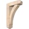 Ekena Millwork Thorton Arts and Crafts Smooth Bracket w/ Offset Brace, Douglas Fir, 5 1/2"W x 18"D x 26"H BKT0604X18X26THR03SDF - alternate 1